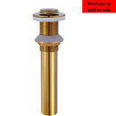 Modern brass pop up drain for bathroom sink four finishes
