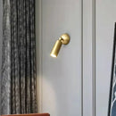 Modern brass rotatable led wall sconces bedroom gold spotlight