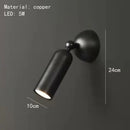 Modern brass rotatable led wall sconces bedroom gold spotlight