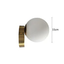 Modern brass round ceiling lamp hallway frosted glass globe
