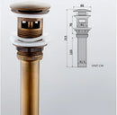 Modern brass round siphon p-trap set gun grey bathroom drainer