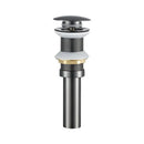 Modern brass round siphon p-trap set gun grey bathroom drainer