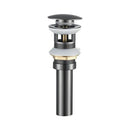Modern brass round siphon p-trap set gun grey bathroom drainer