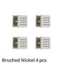 Modern brass square body spray shower jets bathroom massage nozzles