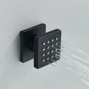 Modern brass square body spray shower jets bathroom massage nozzles