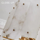Modern brass stone pendant light for dining room