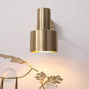 Modern brass wall lamp with pull chain switch for bedroom decor
