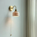 DecorBites™ Copper Arm Wall Lamp with Pull Chain Switch, Nordic Modern Design