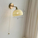 DecorBites™ Copper Arm Wall Lamp with Pull Chain Switch, Nordic Modern Design