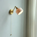 DecorBites™ Copper Arm Wall Lamp with Pull Chain Switch, Nordic Modern Design