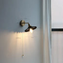 DecorBites™ Copper Arm Wall Lamp with Pull Chain Switch, Nordic Modern Design