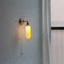 DecorBites™ Copper Arm Wall Lamp with Pull Chain Switch, Nordic Modern Design