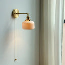 DecorBites™ Copper Arm Wall Lamp with Pull Chain Switch, Nordic Modern Design