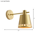 Modern brass wall mount light with clear crystal accent living room