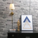 Modern brass wall sconce with white shade – dining room gold touch led