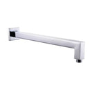 Modern bright chrome led rainfall shower head bathroom faucet