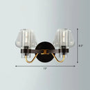 Modern bronze and brass smoke gray wall lamp porch light