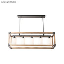Modern bronze & black 5 light island pendant dining room lamp
