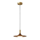 Modern bronze black walnut ufo pendant light dining room art lamp