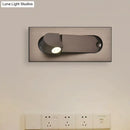 Modern bronze & coffee rectangular led wall lamp for bedroom