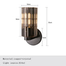 DecorBites™ Bronze Copper Crystal Sconce Wall Lamps for Living Room & Bedroom