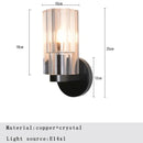 DecorBites™ Bronze Copper Crystal Sconce Wall Lamps for Living Room & Bedroom