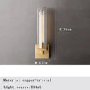 DecorBites™ Bronze Copper Crystal Sconce Wall Lamps for Living Room & Bedroom