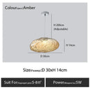 Modern bronze glass cloud chandelier staircase pendant lamp
