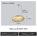 Modern bronze glass cloud chandelier staircase pendant lamp