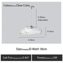 Modern bronze glass cloud chandelier staircase pendant lamp