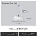 Modern bronze glass cloud chandelier staircase pendant lamp