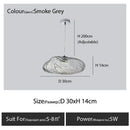 Modern bronze glass cloud chandelier staircase pendant lamp