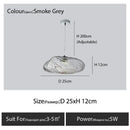 Modern bronze glass cloud chandelier staircase pendant lamp