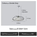 Modern bronze glass cloud chandelier staircase pendant lamp