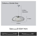 Modern bronze glass cloud chandelier staircase pendant lamp