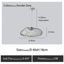 Modern bronze glass cloud chandelier staircase pendant lamp