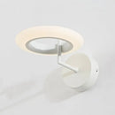 Modern bronze round led wall lamp bedroom frosted glass light 110v-120v