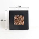 Modern bronze & silver gilded fabric wall art living room decor