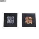 Modern bronze & silver gilded fabric wall art living room decor