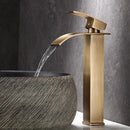 Modern bronze waterfall basin faucet bathroom sink mixer tap