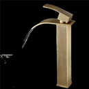 Modern bronze waterfall basin faucet bathroom sink mixer tap