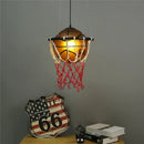 Modern brown basketball pendant lights kitchen hanging lamp