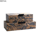 DecorBites™ Auspicious Clouds Texture Jewelry Box for Elegant Jewelry Storage