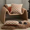 Modern brown coffee geometric cushion cover living room pillow case