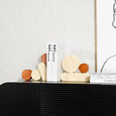 Modern brown & cream geometric circle resin handicrafts living room bookends
