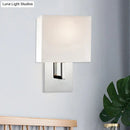 Modern brown fabric wall mount sconce – bedroom cylinder light