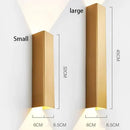 Modern brushed aluminum rectangular wall sconce bedroom ambient light