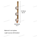 Modern brushed brass and frosted glass wall sconce lamps bedroom set
