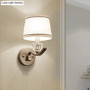 Modern brushed brass crystal sconce light hallway wall light