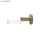 Modern brushed brass led door handle with gold metal finish bedroom